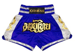 Kanong Muay Thai-Box Nadrág : KNS-141-Kék